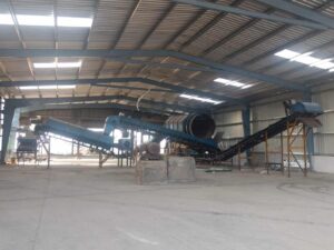 Municipal waste segregation plant